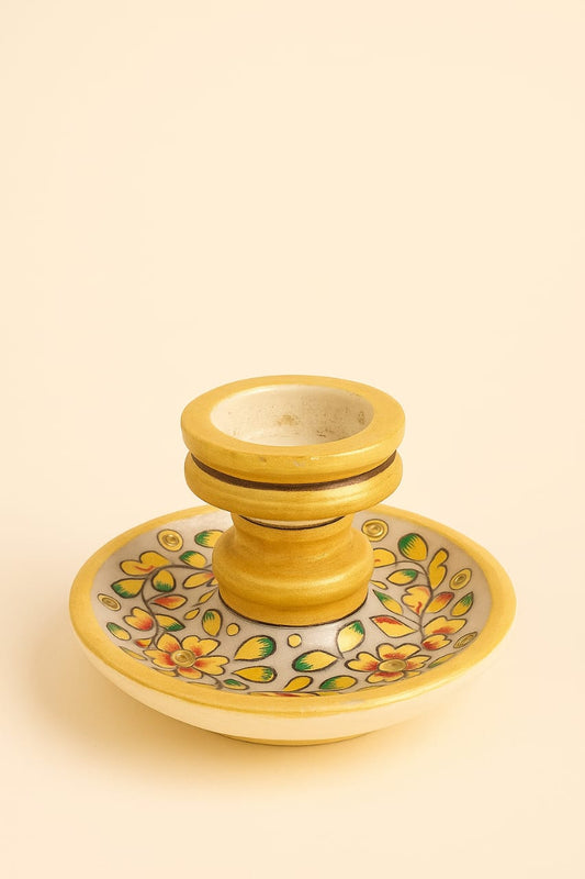 Handicrafted Floral Candle Stand